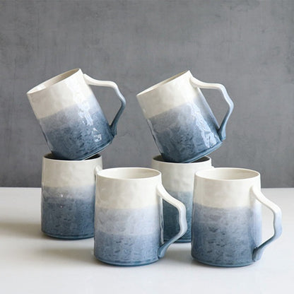 Gradient Grey Ceramic Modern Tea Set