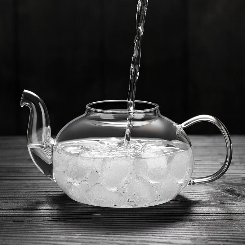 Heat Resisting Herbal Tea Glass Teapot