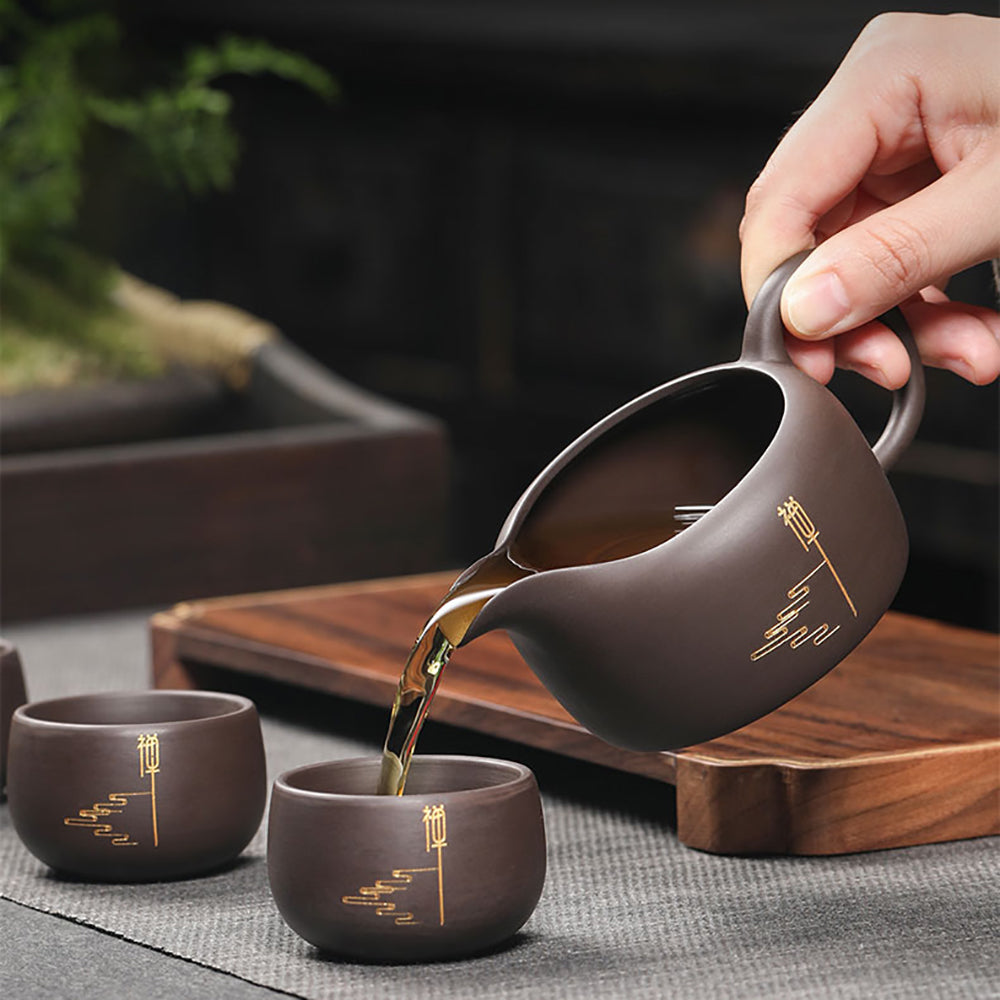 Yixing Purple Clay Zen Tea Set