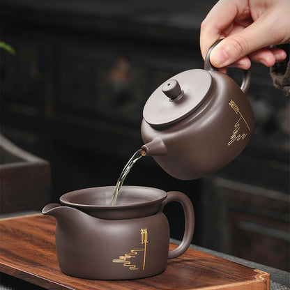 Yixing Purple Clay Zen Tea Set