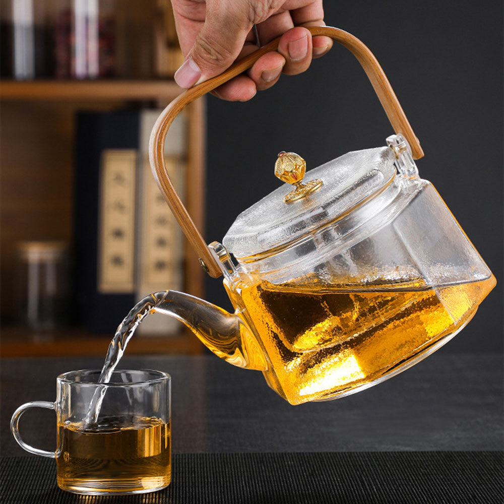 Japanese Water Steam Glass Teapot