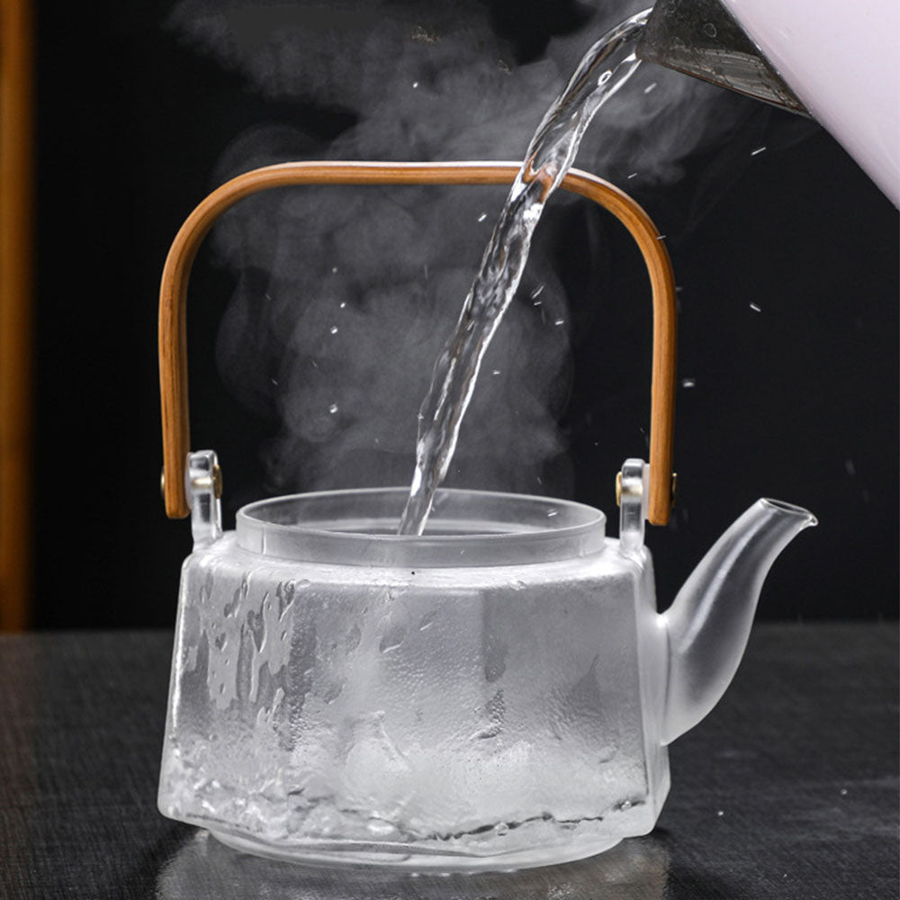 Japanese Water Steam Glass Teapot