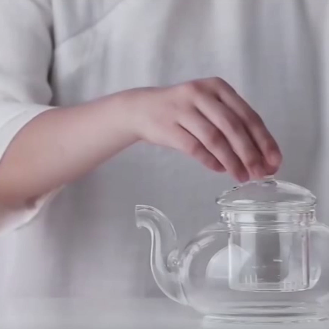 Heat Resisting Herbal Tea Glass Teapot