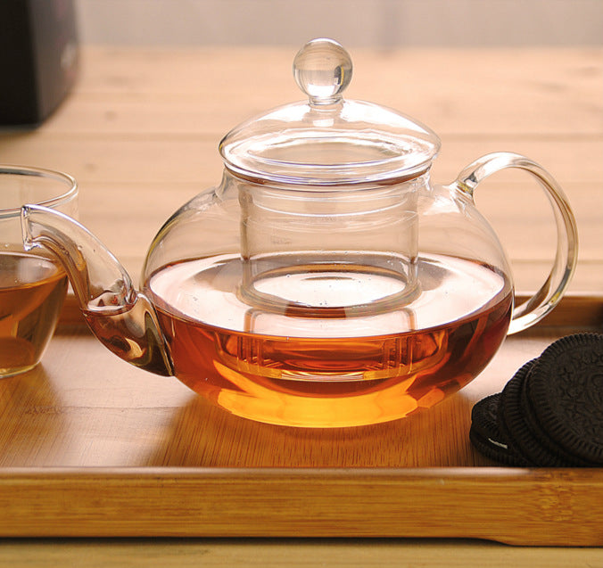 Heat Resisting Herbal Tea Glass Teapot