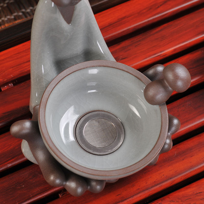 Ge Kiln Tea Strainer And Holder