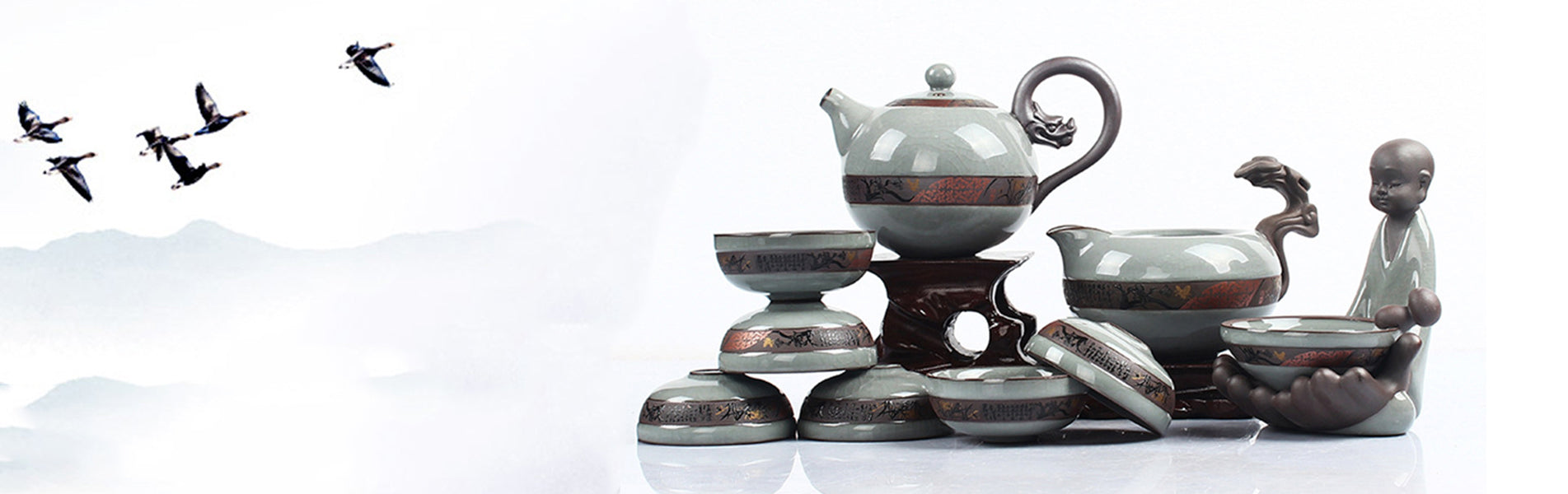 Chinese ceramic tea set best sale