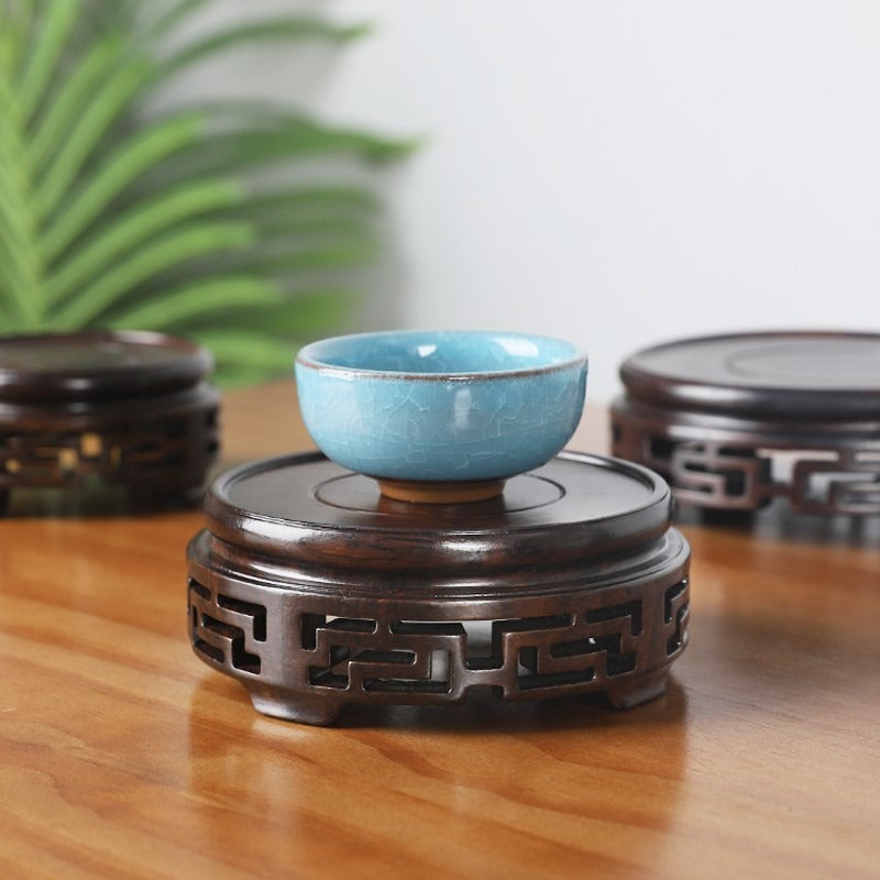 Ebony Wood Teapot Stand