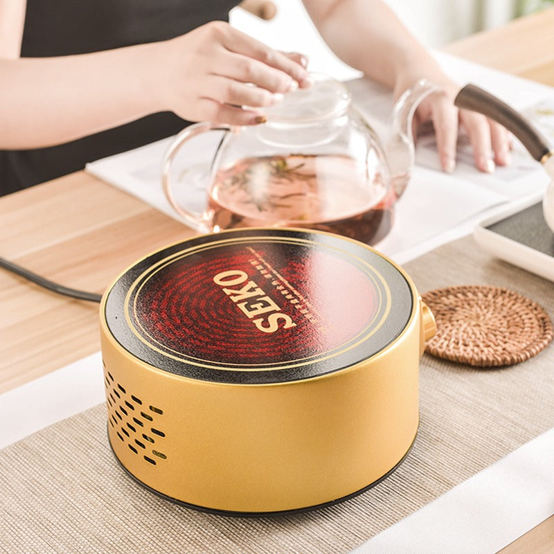 Golden Induction Cooker Teapot Warmer