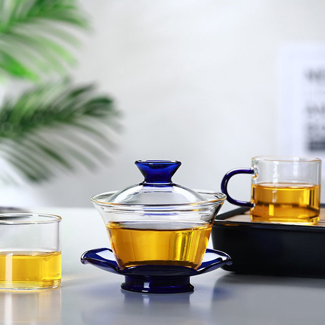 Color Heat-resistant Glass Gaiwan