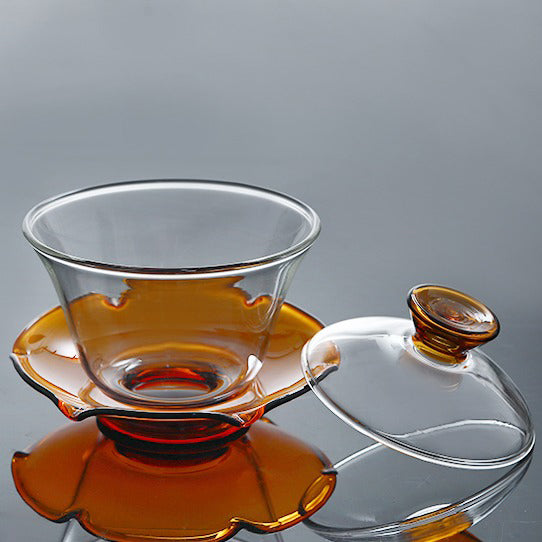 Color Heat-resistant Glass Gaiwan