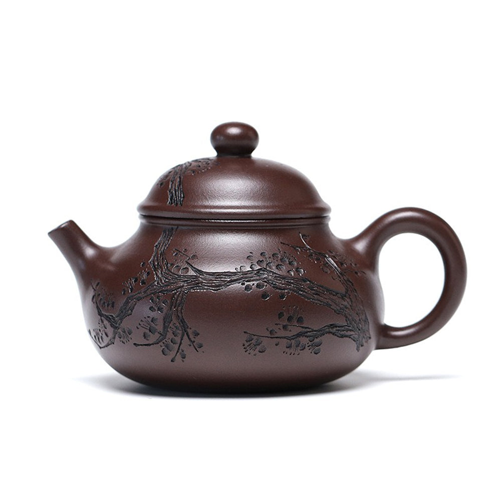 Yixing Purple Clay Plum Blossom Teapot