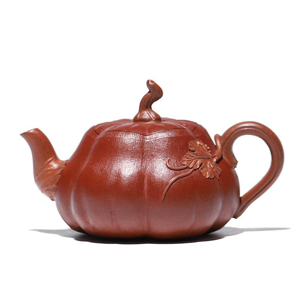 Yixing Purple Clay Vine Pumpkin Teapot