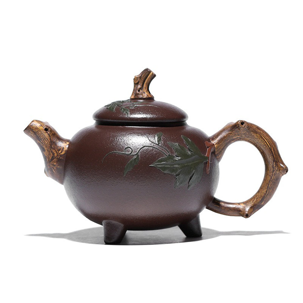 Three-legged Gourd Purple Clay Teapot