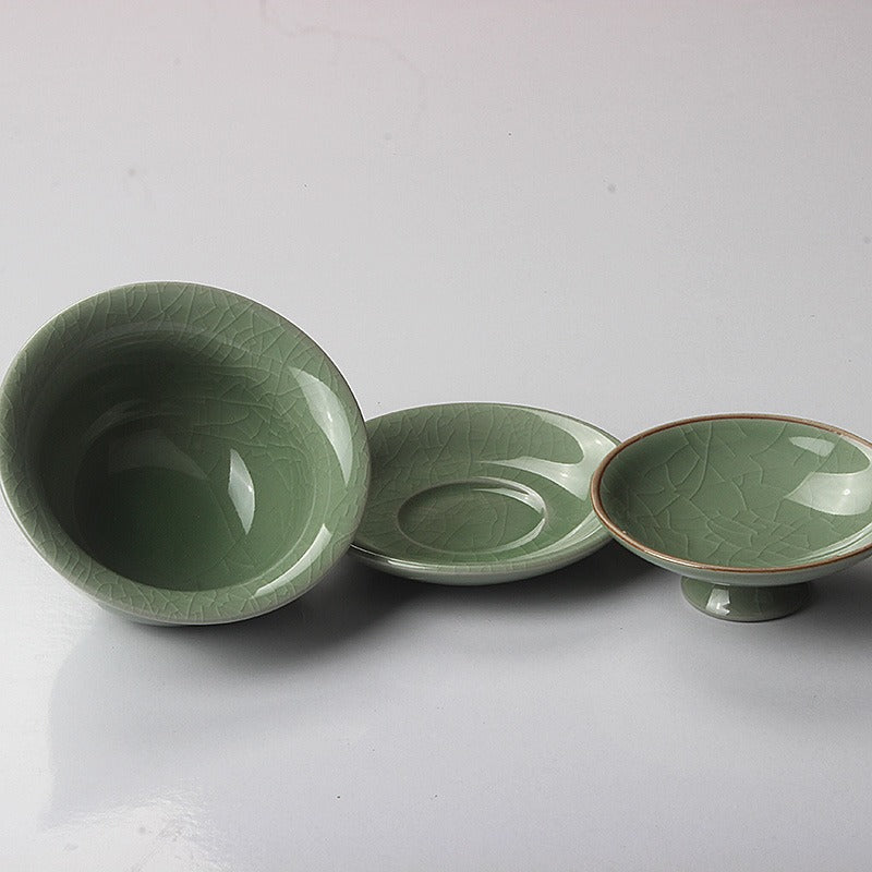 Ice Crack Longquan Celadon Gaiwan