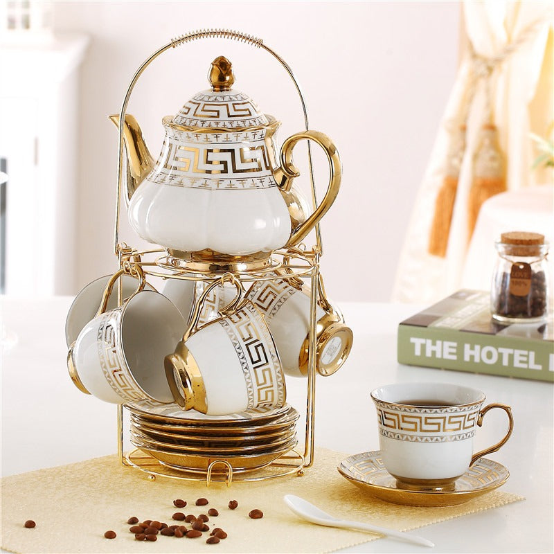Glass Tea Set With Golden Handle – Umi Tea Sets
