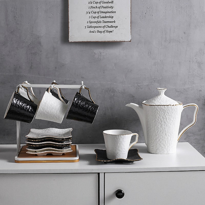 Modern Black And White Tea Set – Umi Tea Sets