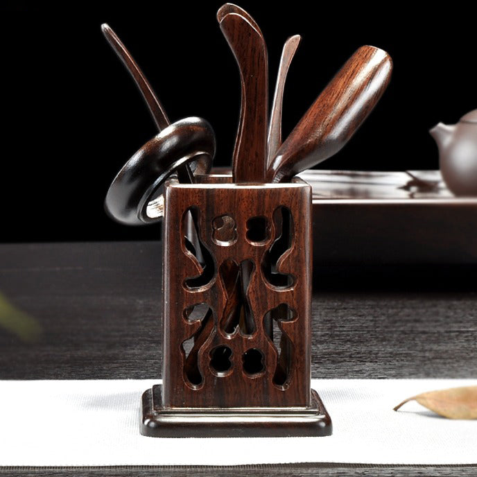 Black Hollow Tea Utensil Set