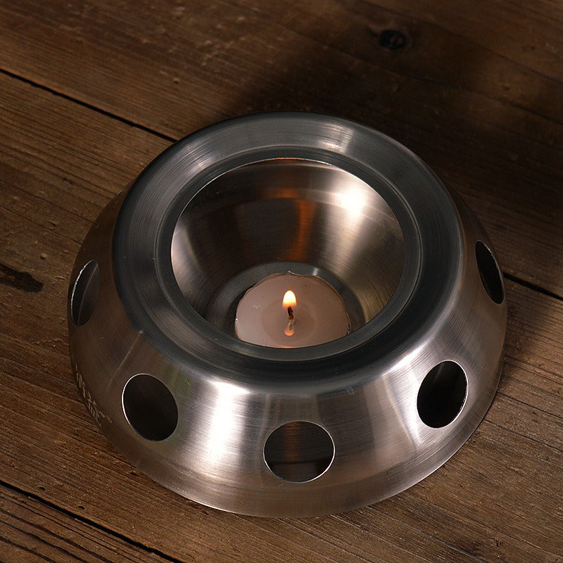 Tea Warmer with Candle, Stainless Steel 12cm