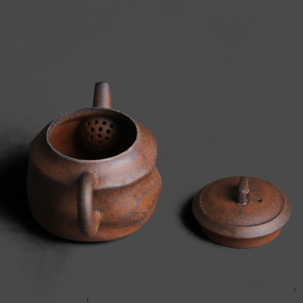 Chinese Old Rock Clay Pavilion Teapot