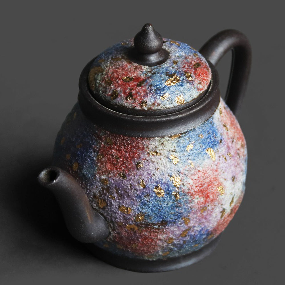 Chinese Colorful Sandstone Junde Teapot