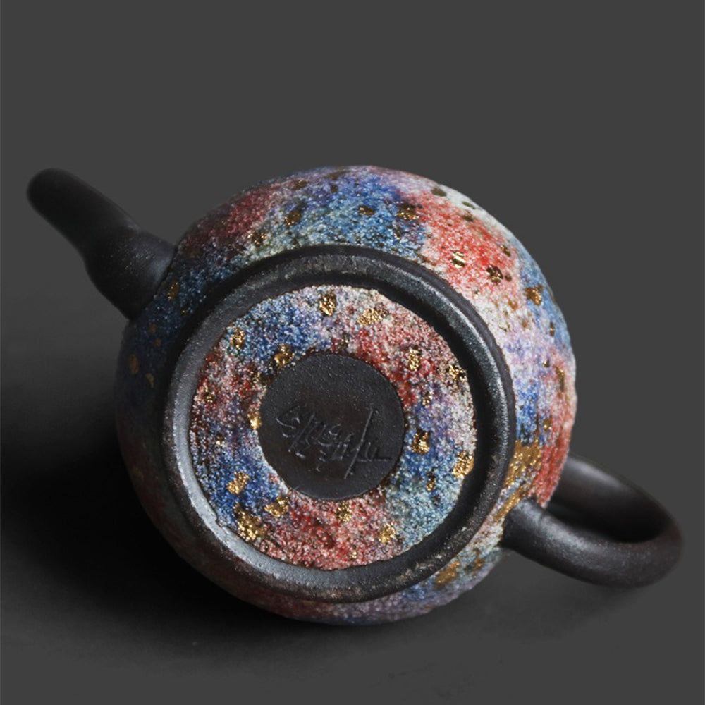 Chinese Colorful Sandstone Junde Teapot