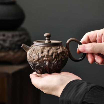 Japanese Gyokko Stone Texture Teapot