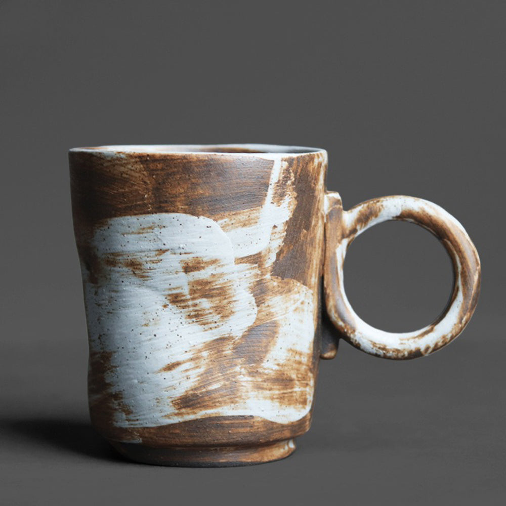 Japanese Kiln Coarse Pottery Wabi-sabi Mug