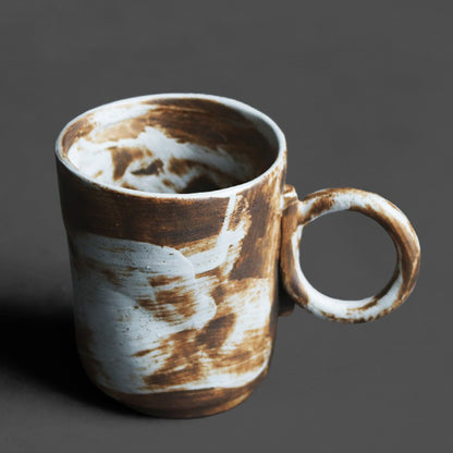 Japanese Kiln Coarse Pottery Wabi-sabi Mug