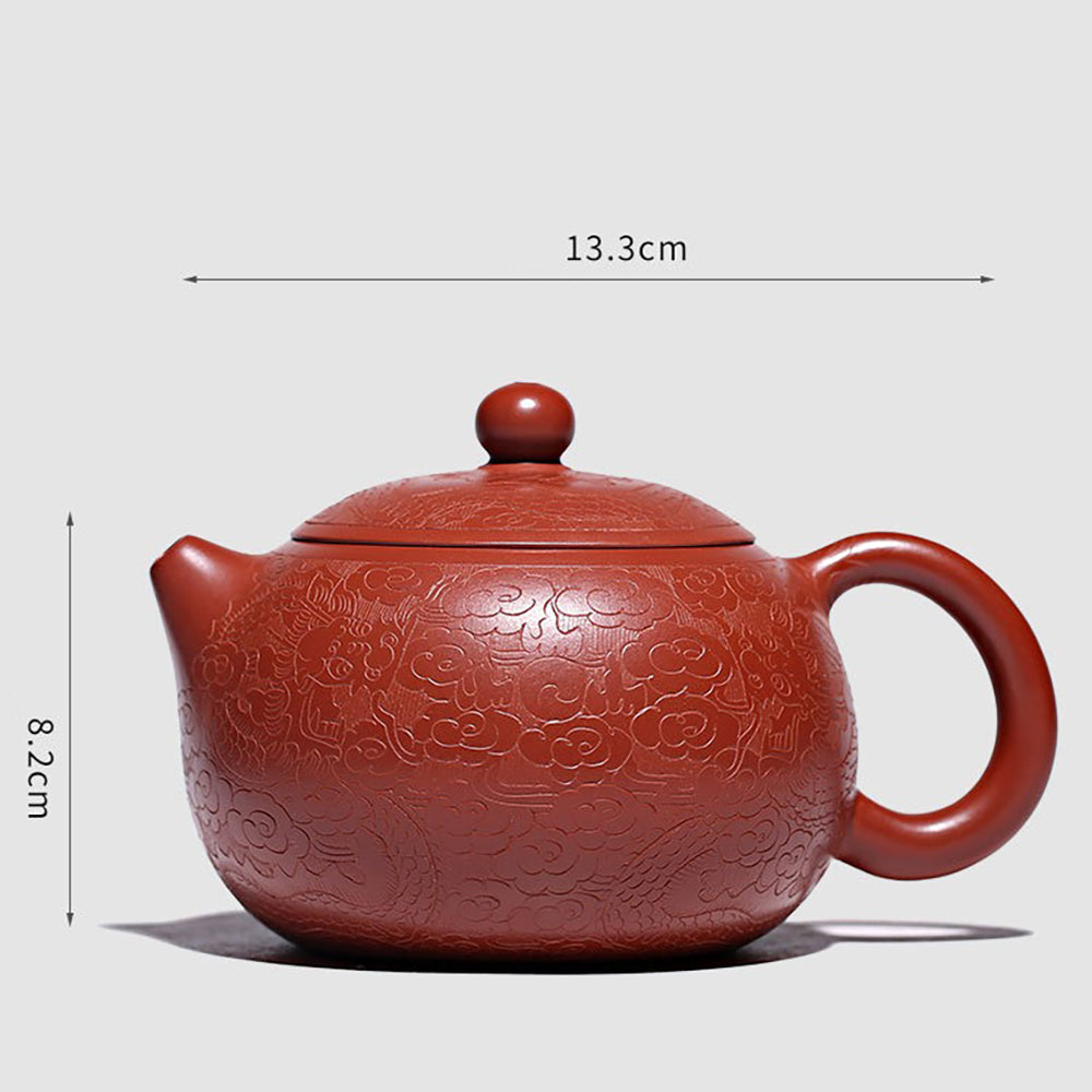 Yixing Auspicious Cloud And Dragon Xi Shi Teapot