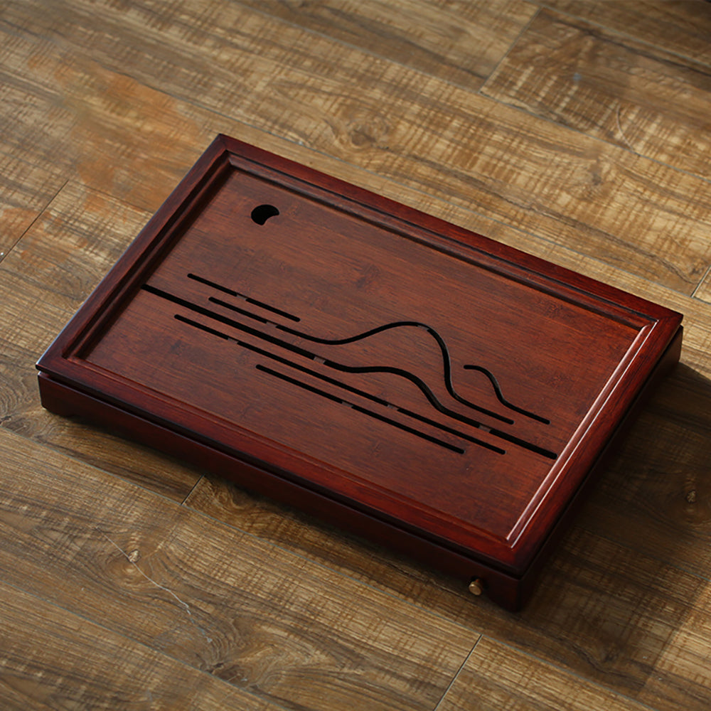 Bamboo Hollow Mountain and Moon Tea Tray