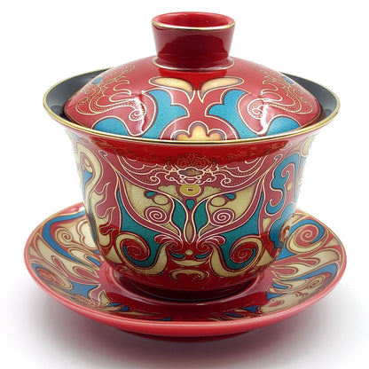 Peking Opera Mask Porcelain Gaiwan