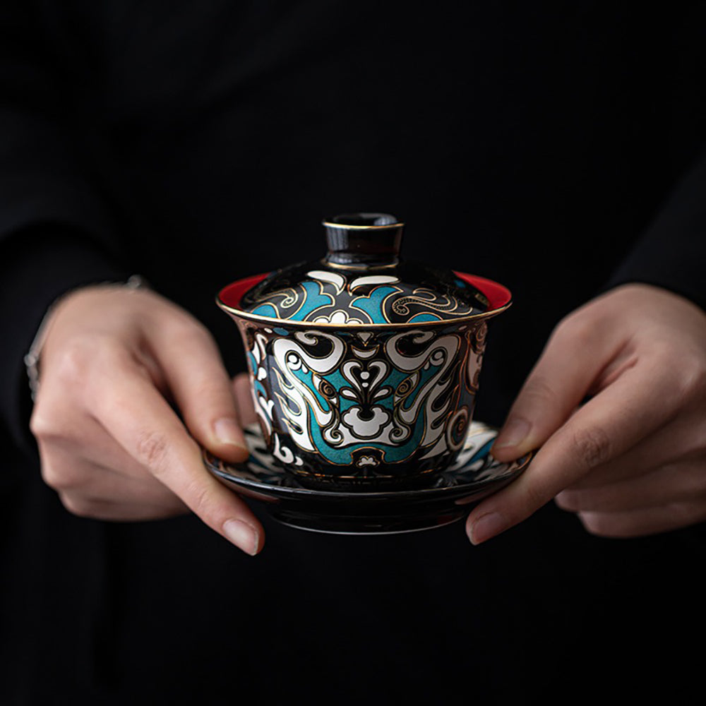 Peking Opera Mask Porcelain Gaiwan