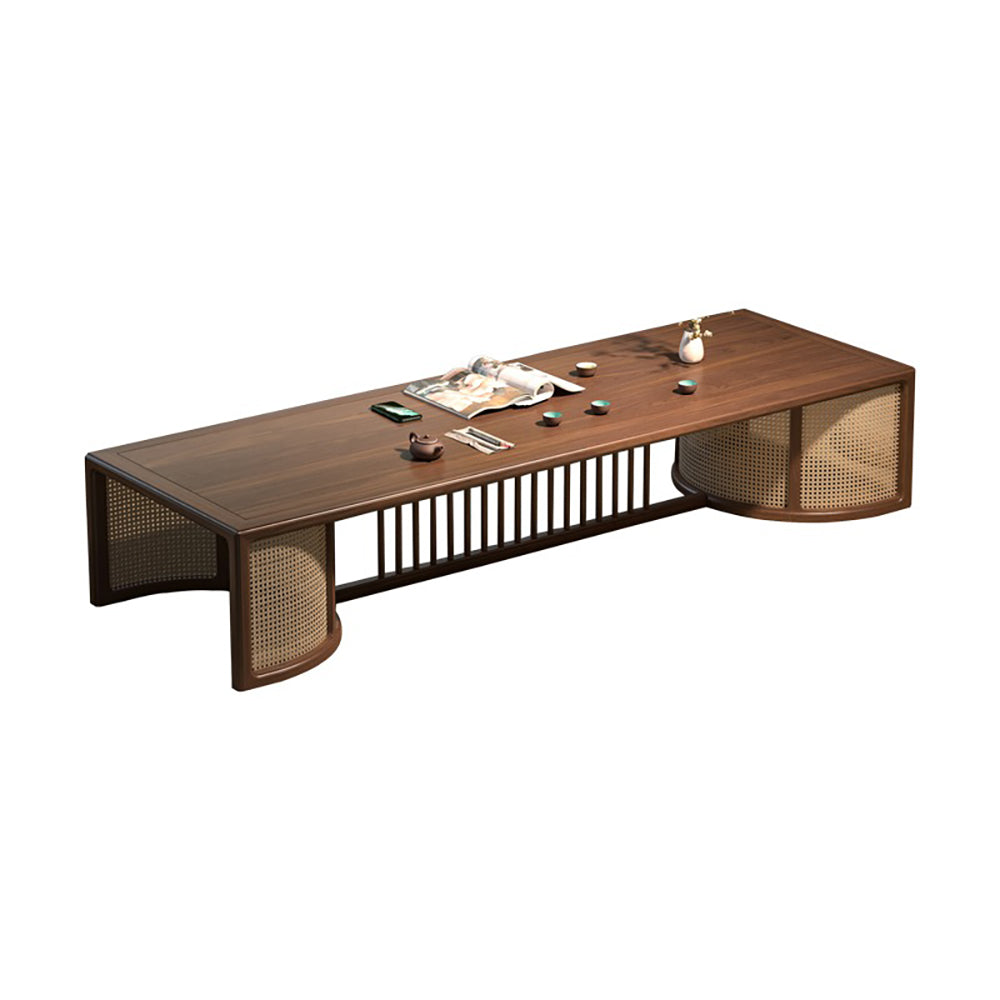 Black Walnut Wood Japanese Style Tea Table Set