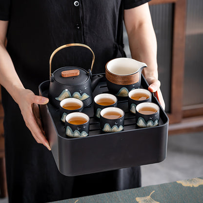 Multi-functional Japanese-style Portable Tea Set