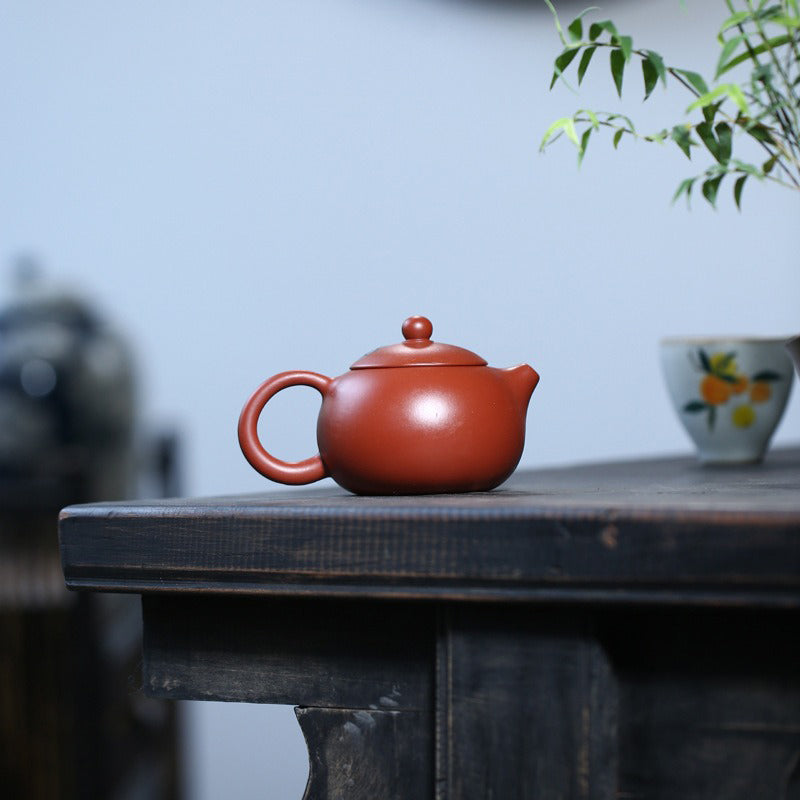 Purple Clay Painted Peach Blossom Teapot