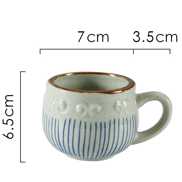 Handmade Ceramic Japanese Tea Cups Set