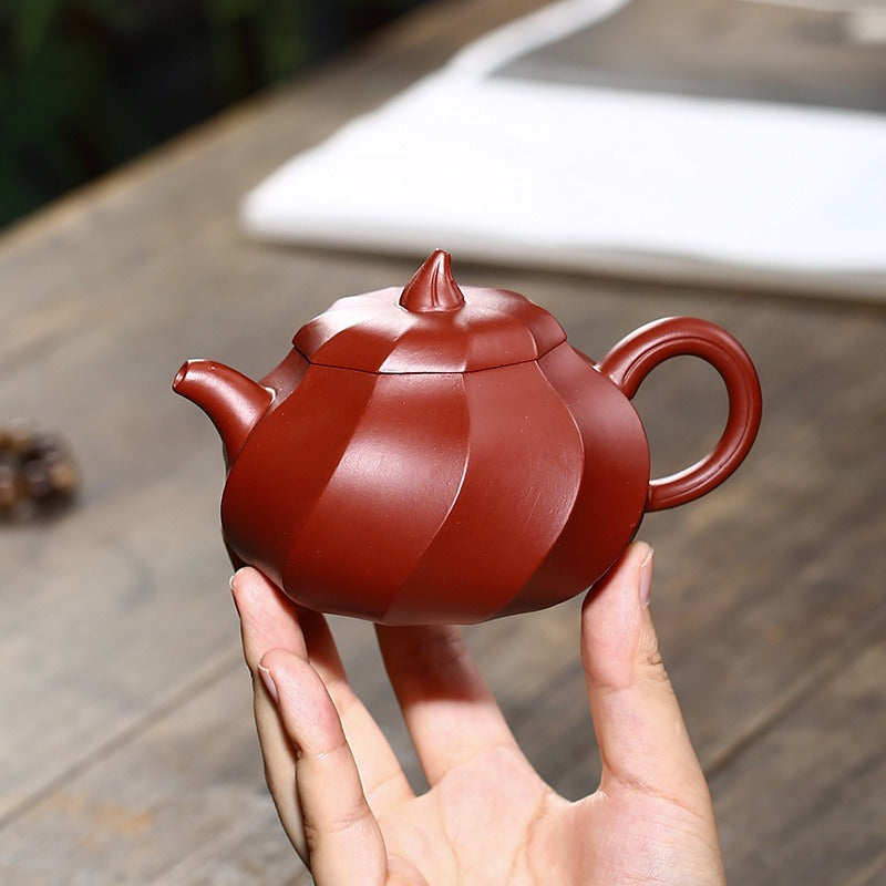 Yixing Red Clay Eggplant Teapot