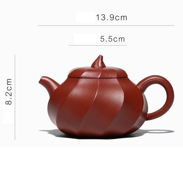 Yixing Red Clay Eggplant Teapot