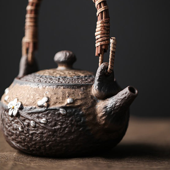 Japanese Handmade Iron Glazed Teapot