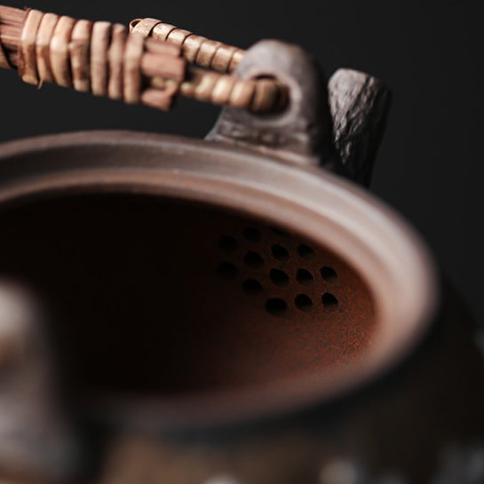 Japanese Handmade Iron Glazed Teapot