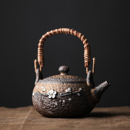 Japanese Handmade Iron Glazed Teapot