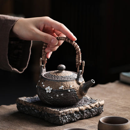 Japanese Handmade Iron Glazed Teapot