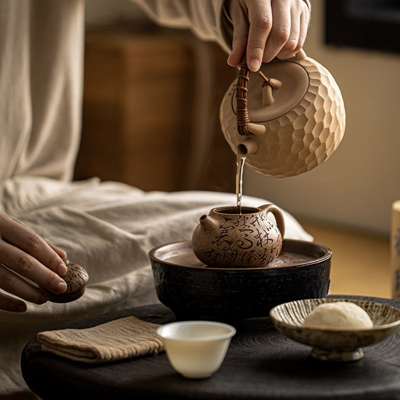 Japanese Heatable Yellow Clay Teapot