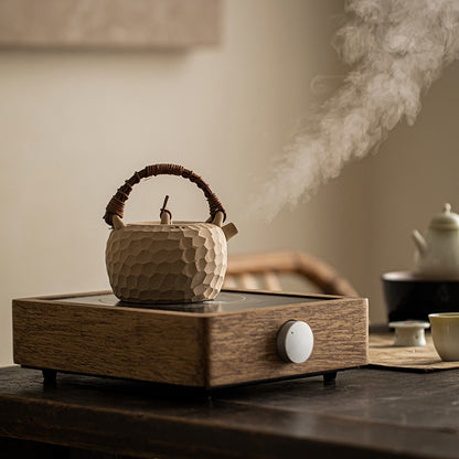 Japanese Heatable Yellow Clay Teapot