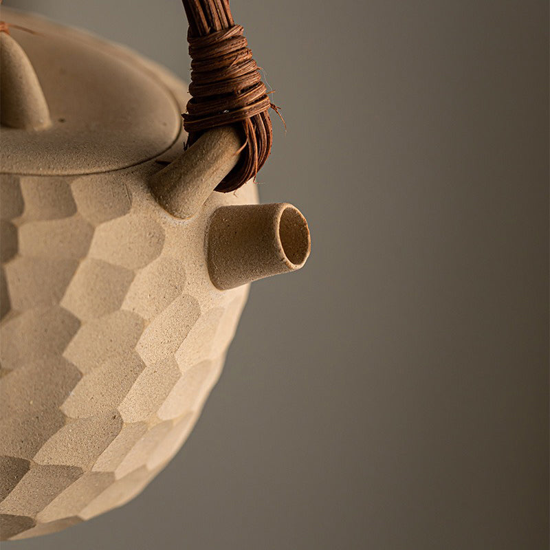 Japanese Heatable Yellow Clay Teapot