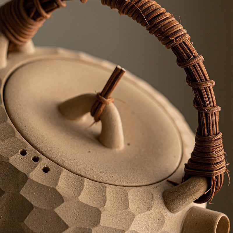 Japanese Heatable Yellow Clay Teapot