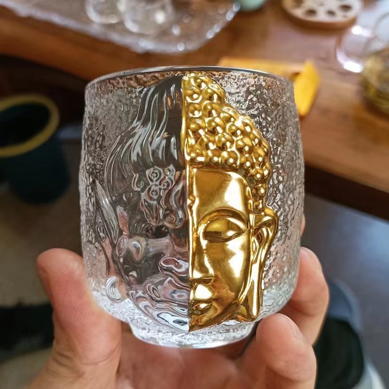 Crystal Glass Buddha Tea Cup