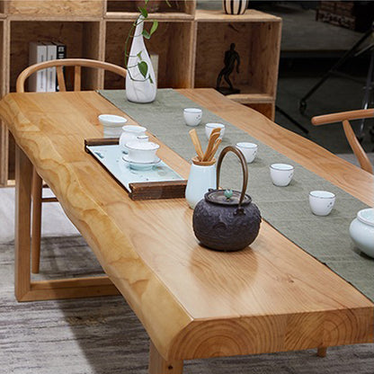 Simple Modern Pine Wood Chinese Tea Table