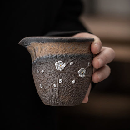 Plum Blossom Rock Clay Fair Cup