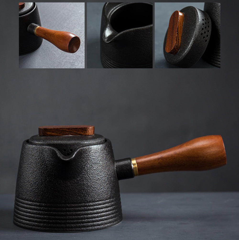 Japanese Black Pottery Kung Fu Tea Set